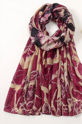 Berry tone Print Scarf